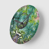 2017年12月24日の楽しい道中 ラウンド壁時計 (傾斜)