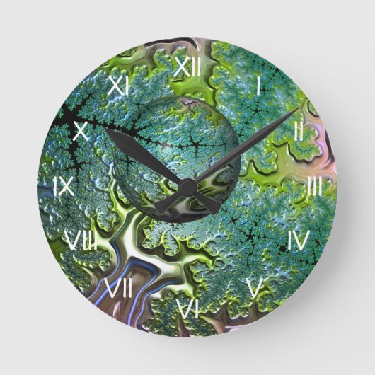 2017年12月24日の楽しい道中 ラウンド壁時計 (正面)