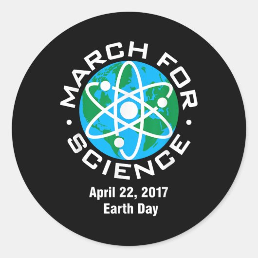 2017年3月March For Science Earth Day ラウンドシール (正面)