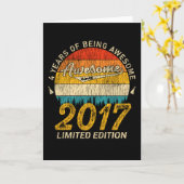 2017年4素晴らし月4日誕生日 カード (黄色い花)