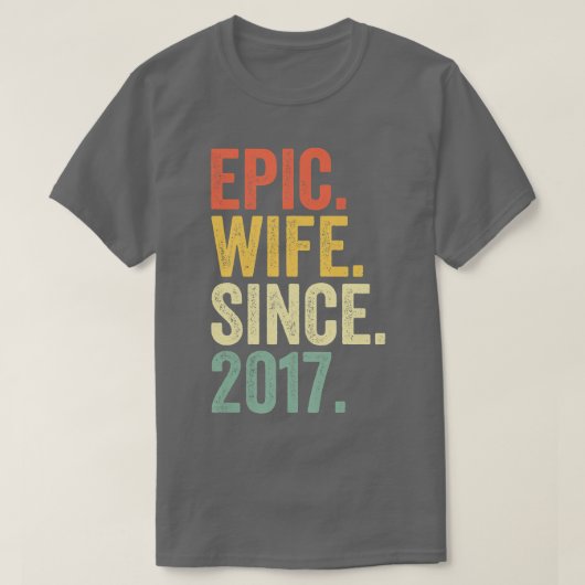 2017年5周年5Ye以結婚来の叙事詩の妻 Tシャツ (デザイン正面)