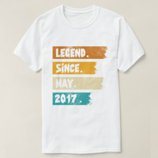 2017年5月以来の伝説 Tシャツ