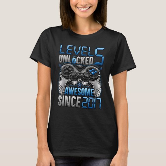 2017年5誕生日以素晴らし降のレベル5のロック解除 Tシャツ (正面)