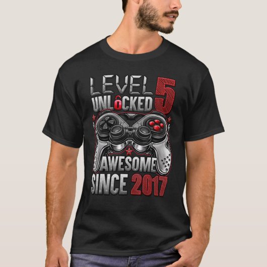 2017年5誕生日以素晴らし降のレベル5のロック解除 Tシャツ (正面)
