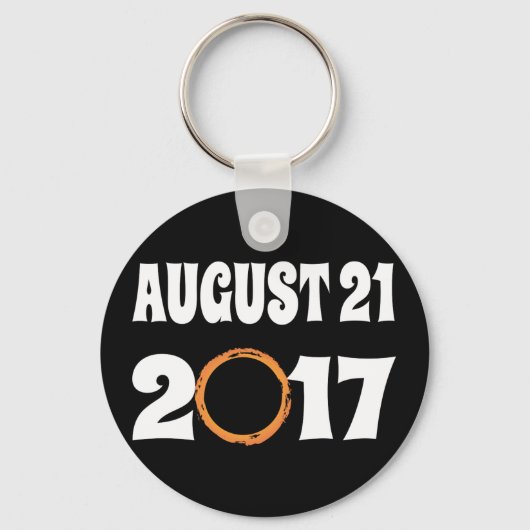 2017年8月21日の皆既日食 キーホルダー (正面)