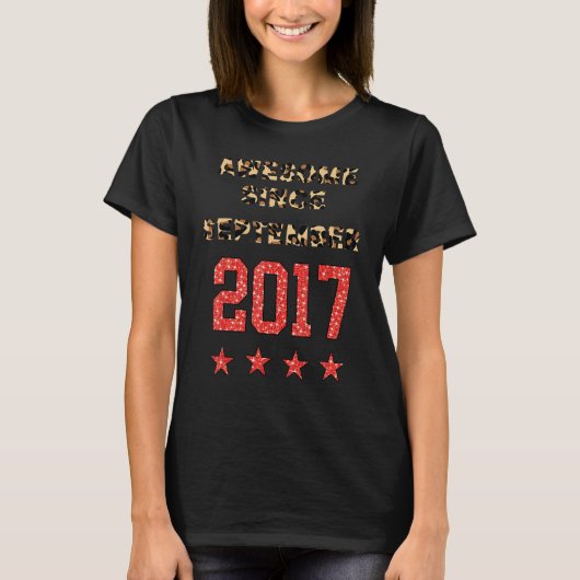 2017年9素晴らし月以来Leopard 2017年9月 Tシャツ (正面)