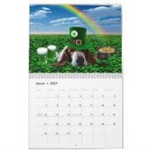 2017年Basset Houndカレンダー カレンダー (3月 2027)
