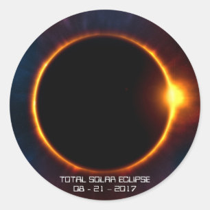 2017年Dark 太陽の Eclipseステッカー ラウンドシール