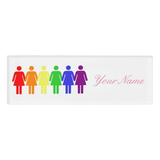 2017年LGBTQIA女性権 名札 (正面)