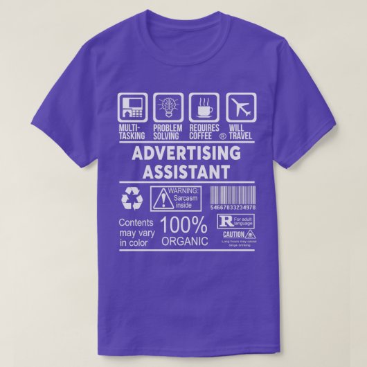2017広告年アシスタントニースデザイン Tシャツ (デザイン正面)