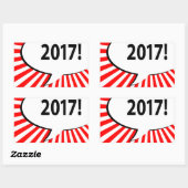 2017漫画バブル 長方形シール (シート)