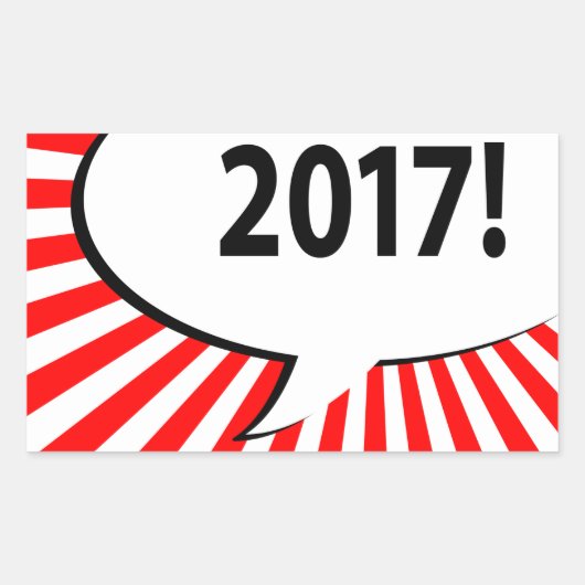 2017漫画バブル 長方形シール (正面)