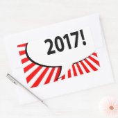 2017漫画バブル 長方形シール (封筒)