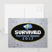 2017生き延び年ハリケーンシーズン ポストカード (正面/裏面)
