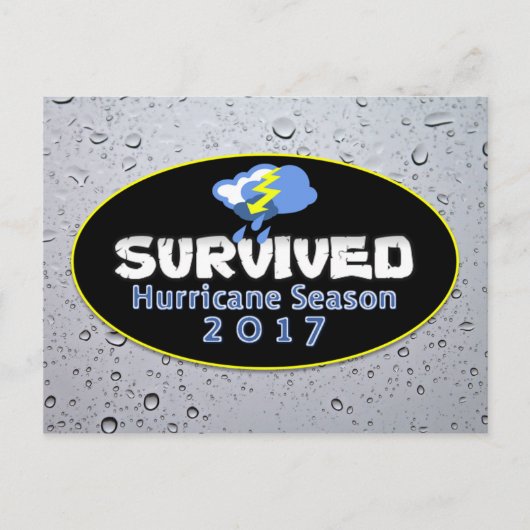 2017生き延び年ハリケーンシーズン ポストカード (正面)