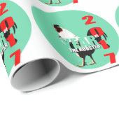 2017生まれ年のルースター誕生日WP ラッピングペーパー (ロールコーナー)