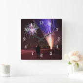 2017祝壁時計 スクエア壁時計 (ホーム)