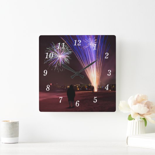 2017祝壁時計 スクエア壁時計 (ホーム)