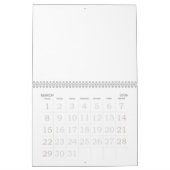 2017空白の年カレンダー カレンダー (3月 2026)