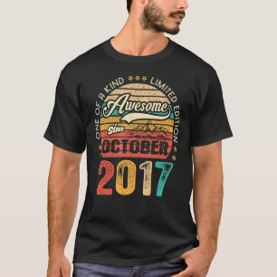 2017素晴らし年10月以来5歳の誕生日 Tシャツ