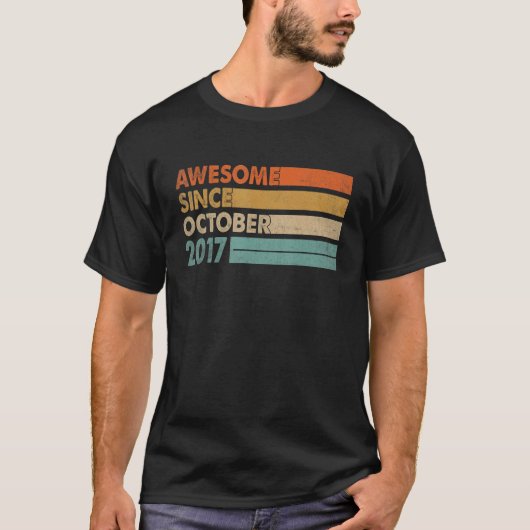 2017素晴らし年10月以来5誕生日少年5年 Tシャツ (正面)