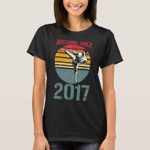 2017素晴らし年5誕生日5歳から空手 Tシャツ
