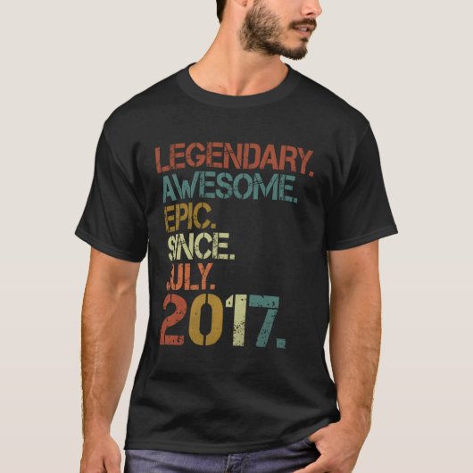 2017素晴らし年7月6日以来の伝説的な叙事詩 Tシャツ (正面)