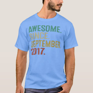 2017素晴らし年9月ヴィンテージ5誕生日以降 Tシャツ