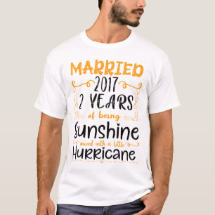 2017結婚した年より2回結婚目の記念品 Tシャツ