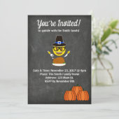 2017絵文字感謝祭ディナー招待状 招待状 (スタンド正面)