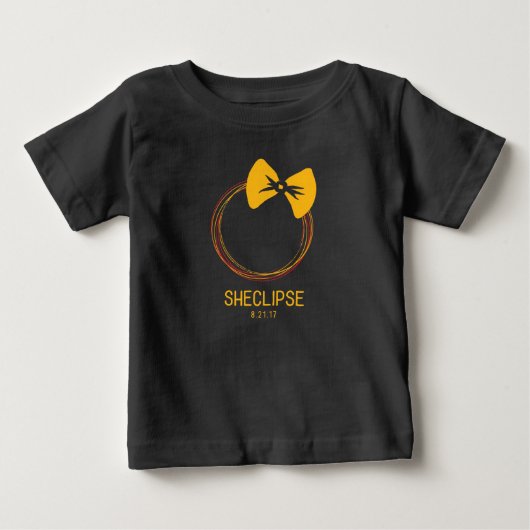 2017総日食のTシャツ ベビーTシャツ (正面)