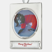 2017限定版の収集できるオーナメント シルバープレートバナーオーナメント (左)