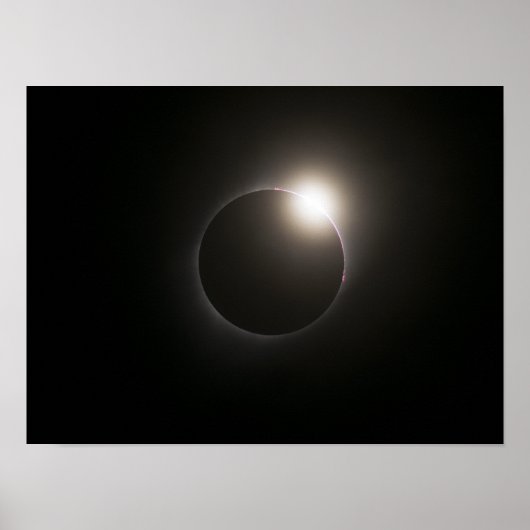 2017 太陽の Eclipse – ダイヤモンドリングや輪 ポスター (正面)