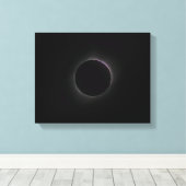 2017 太陽の Eclipse – 彩層 キャンバスプリント (インサイチュ (ウッドフロア))