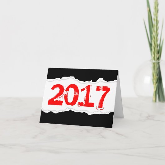 2017 (引き裂かれた紙) シーズンカード (正面)