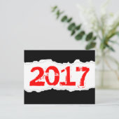 2017 (引き裂かれた紙) ポストカード (スタンド正面)