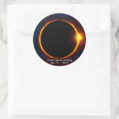 2017 Dark 太陽の Eclipseステッカー ラウンドシール (バッグ)