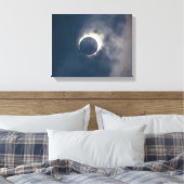2017 Full 太陽の Eclipse Canvas Print キャンバスプリント (インサイチュ (寝室))