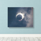 2017 Full 太陽の Eclipse Canvas Print キャンバスプリント (インサイチュ (ウッドフロア))