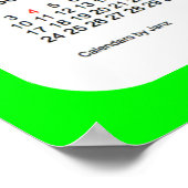 2017 Lime Wall Calendar by Janz Print ポスター (角)