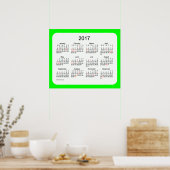 2017 Lime Wall Calendar by Janz Print ポスター (キッチン)
