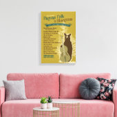 2017 Pagosaフォーク'N Bluegrassポスター キャンバスプリント (インサイチュ (リビング))