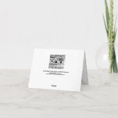 2017/Thanksお母さん及びパパ(個人化して下さい)カードのクラス サンキューカード (裏面)