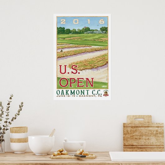 2017 USAオープンゴルフオークモントカントリークラブギフト ポスター (キッチン)