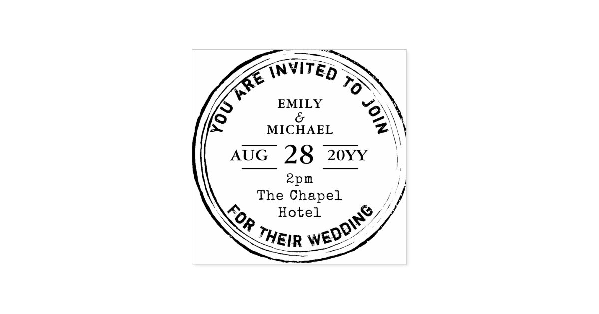 18年の素朴結婚式招待状 インク スタンプのトレンド分析 ラバースタンプ Zazzle Co Jp