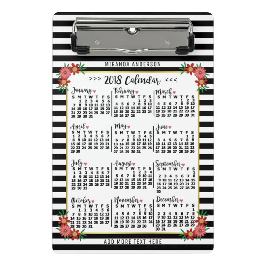 18年カレンダーかわいいフローラストライプ カスタム件 ミニクリップボード Zazzle Co Jp 18年カレンダーかわいいフローラストライプ カスタム件 ミニクリップボード Zazzle Co Jp