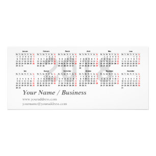 2018のカレンダーのテンプレートの棚カード ラックカード