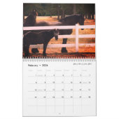 2018のパドックの木製の農場のカレンダー カレンダー (2月 2026)