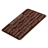 2018カレンダー(新しいバージョンの説明を参照) マグネット (左側)