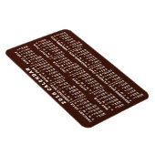 2018カレンダー(新しいバージョンの説明を参照) マグネット (右側)